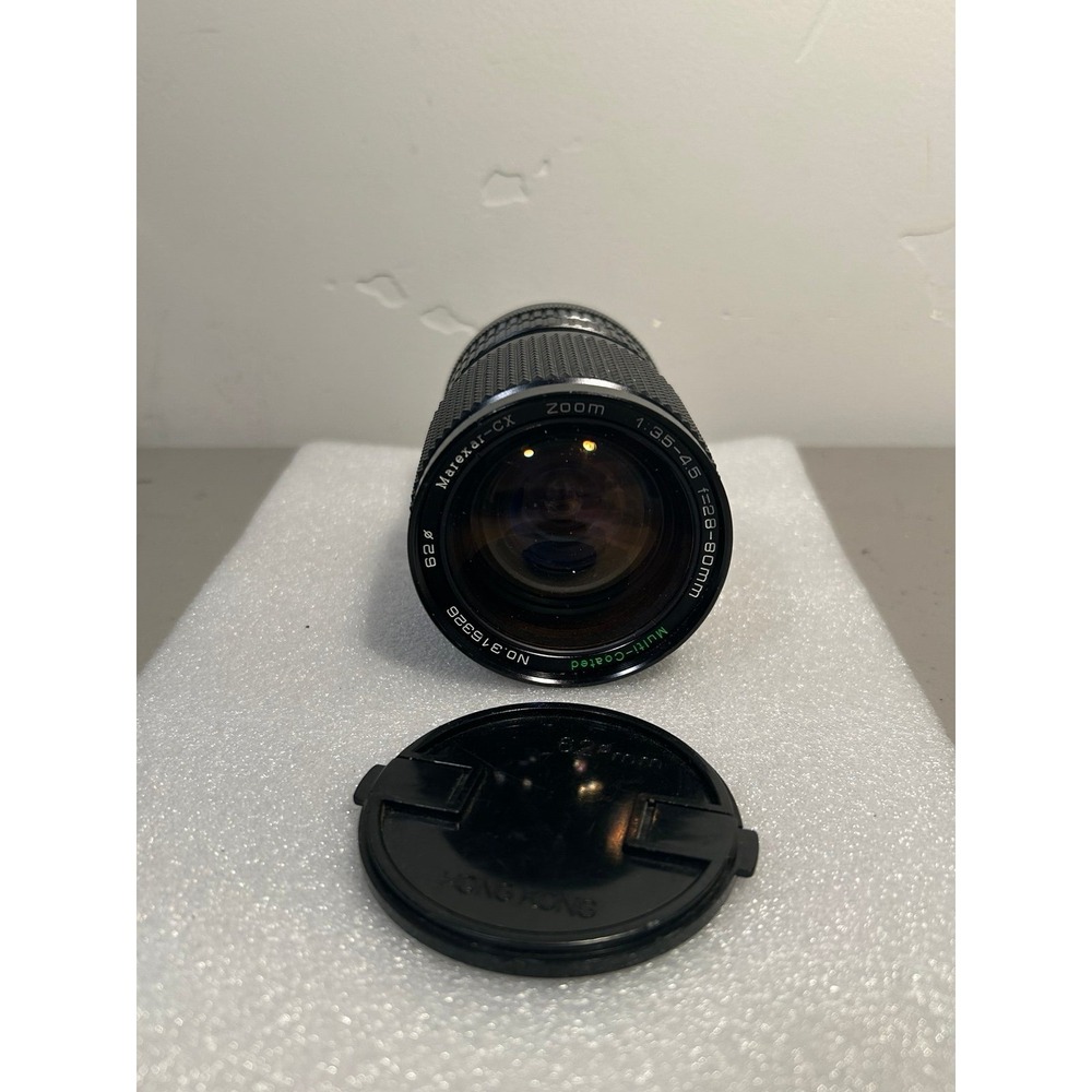 Marexar-CX 28-80mm f3.5-4.5 Multi Coated‎ Zoom Lens Canon FD Mount 62mm Filter